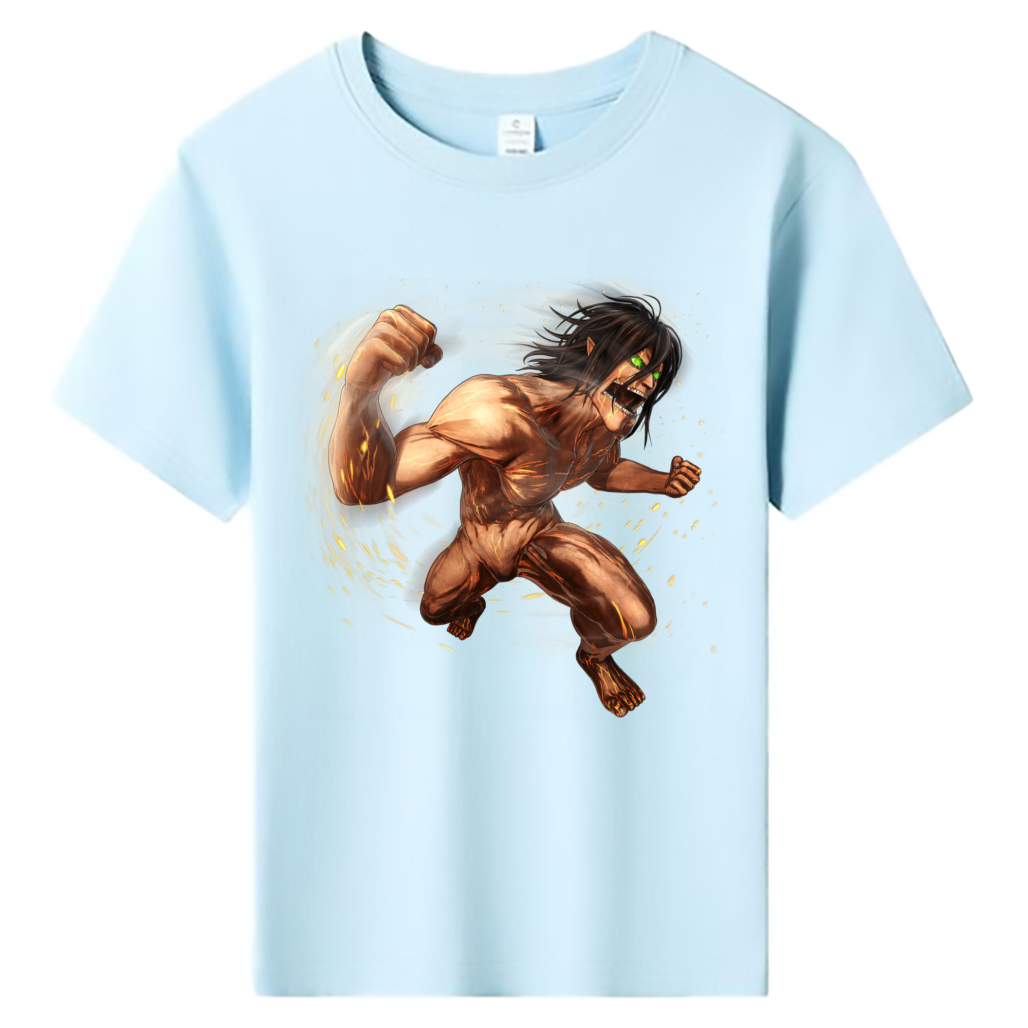 （画像用） 進撃の巨人 Attack on Titan 綿100％キッズTシャツ（フロントプリント）